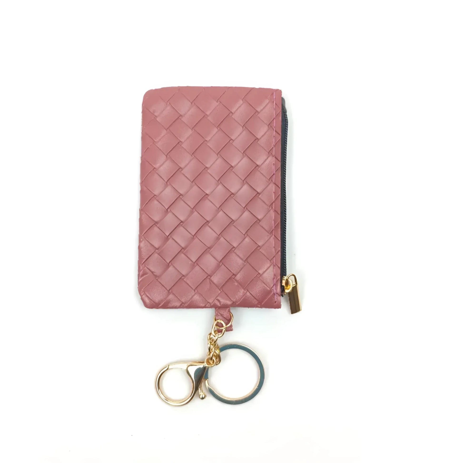 portafoglio-portachiavi-ruby-weave-intrecciato-pelle-867 - Stile Donna Bags