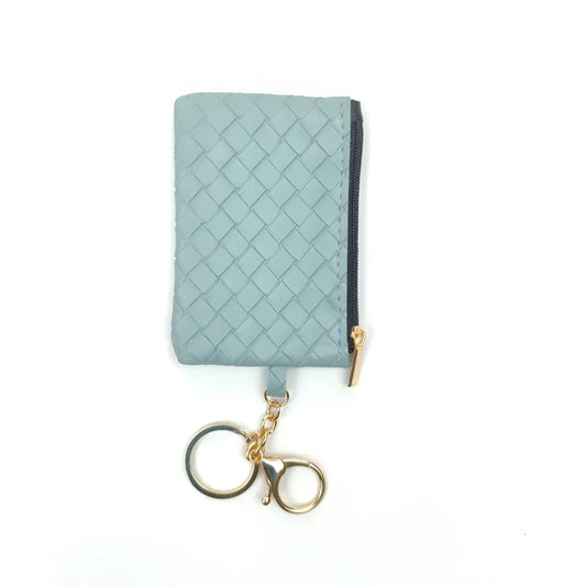 portafoglio-portachiavi-ruby-weave-intrecciato-pelle-intrecciata-849 - Stile Donna Bags