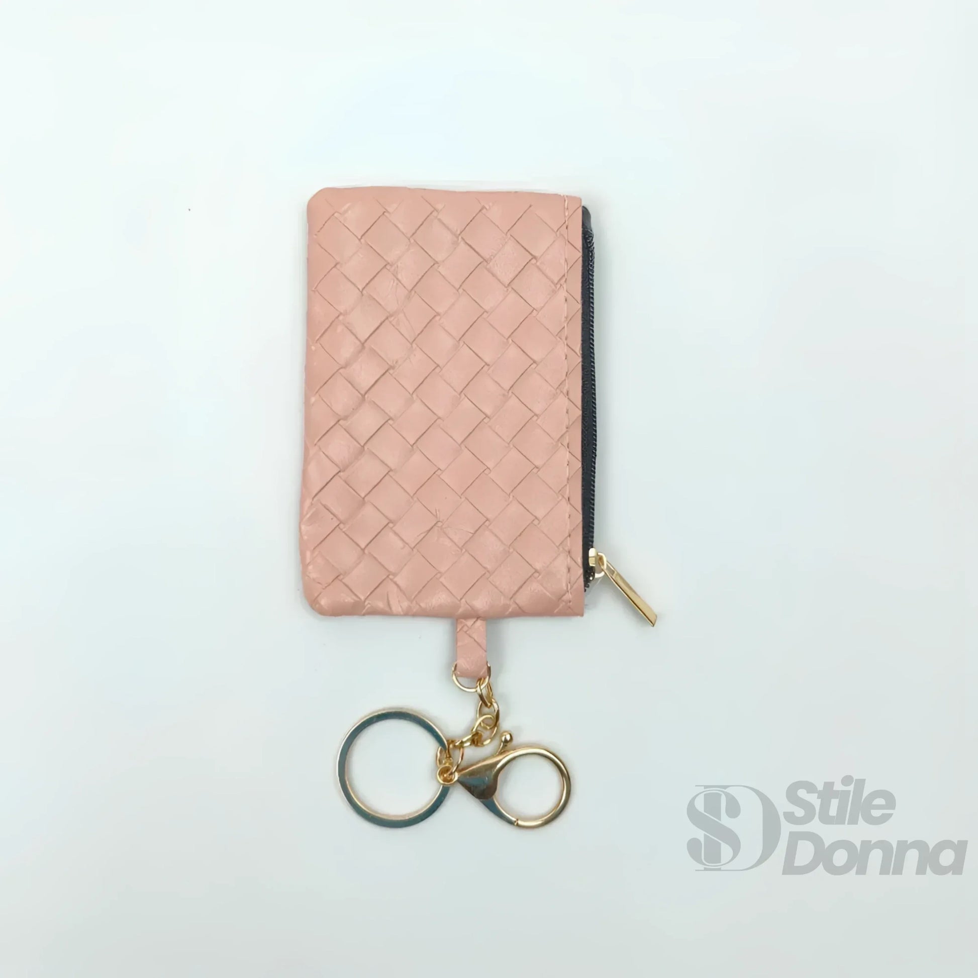 portafoglio-portachiavi-ruby-weave-intrecciato-pelle-intrecciata-946 - Stile Donna Bags