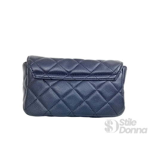 Pouch Clutch Ecopelle Con Catena Argento, Borsa Piccola P… | Vista dall'alto | ecopelle | Nero