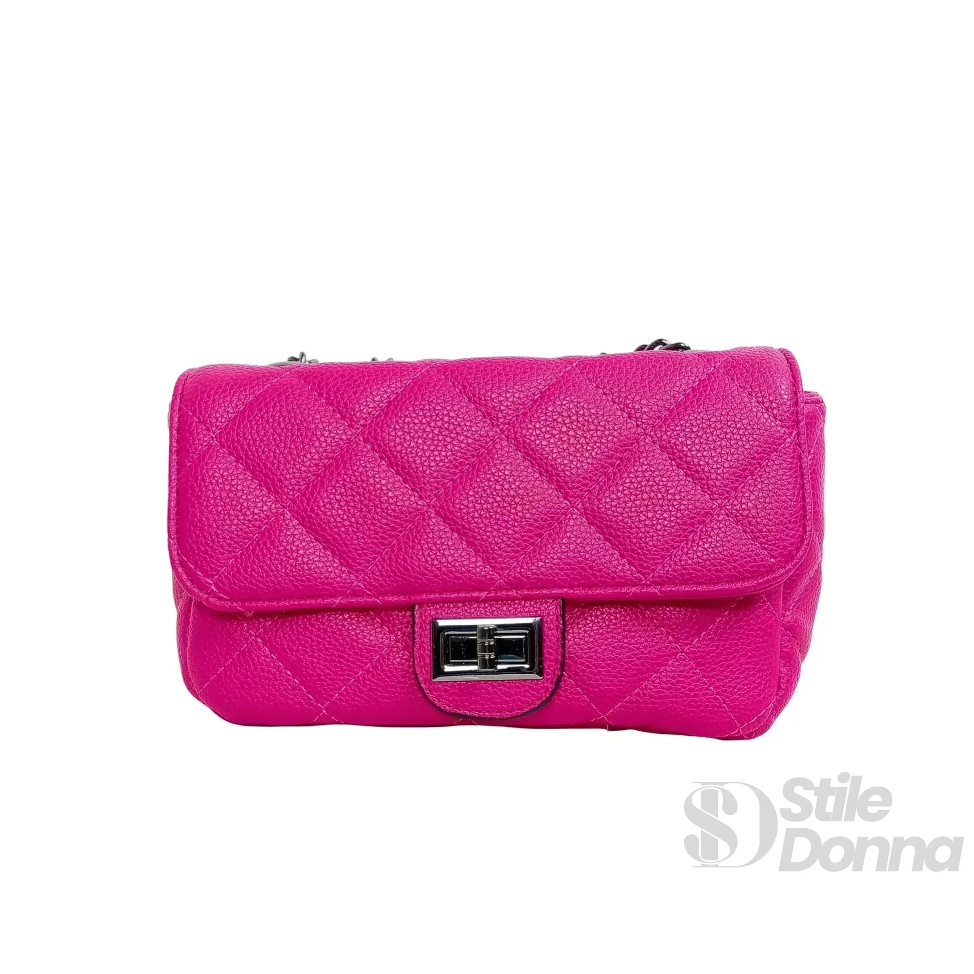 Pouch Clutch Ecopelle Con Catena Argento, Borsa Piccola P… | Interno e tasche | ecopelle | Nero