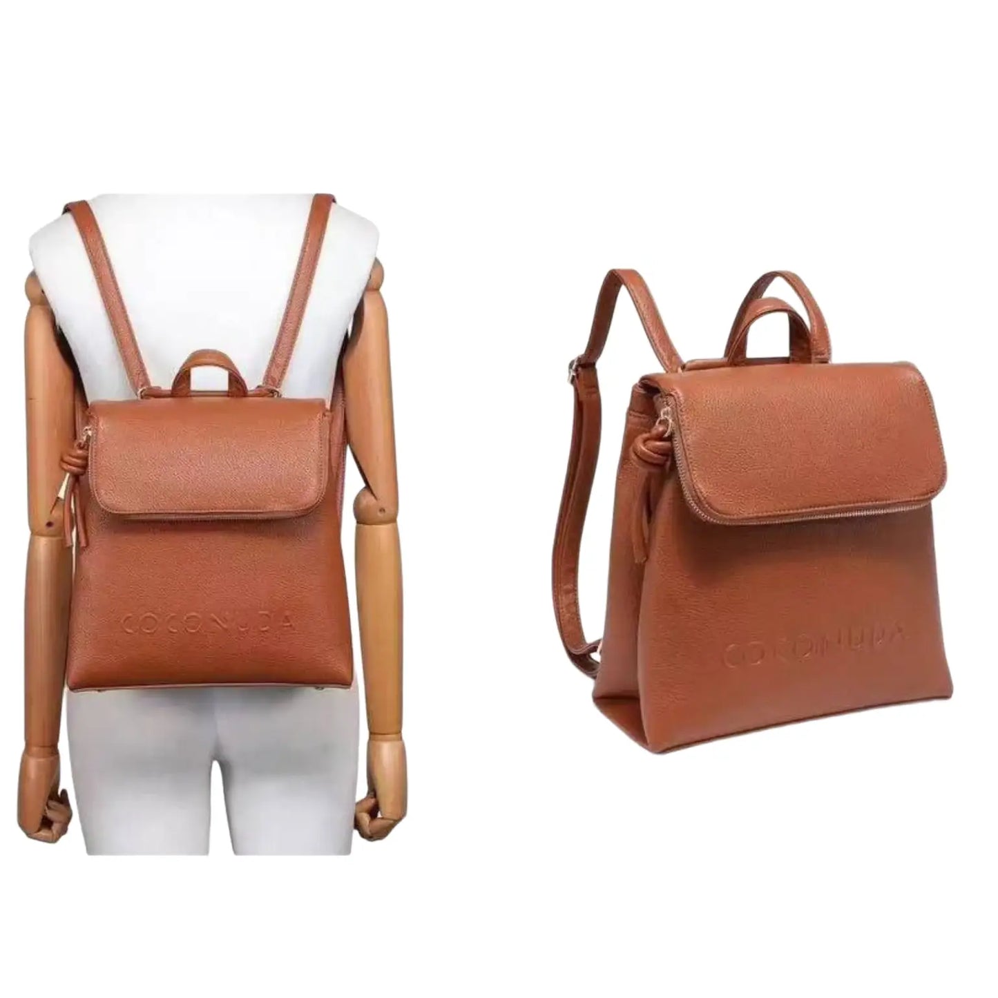 Red Backpack with Adjustable Straps - MS-0090 - Stile Donna Bags