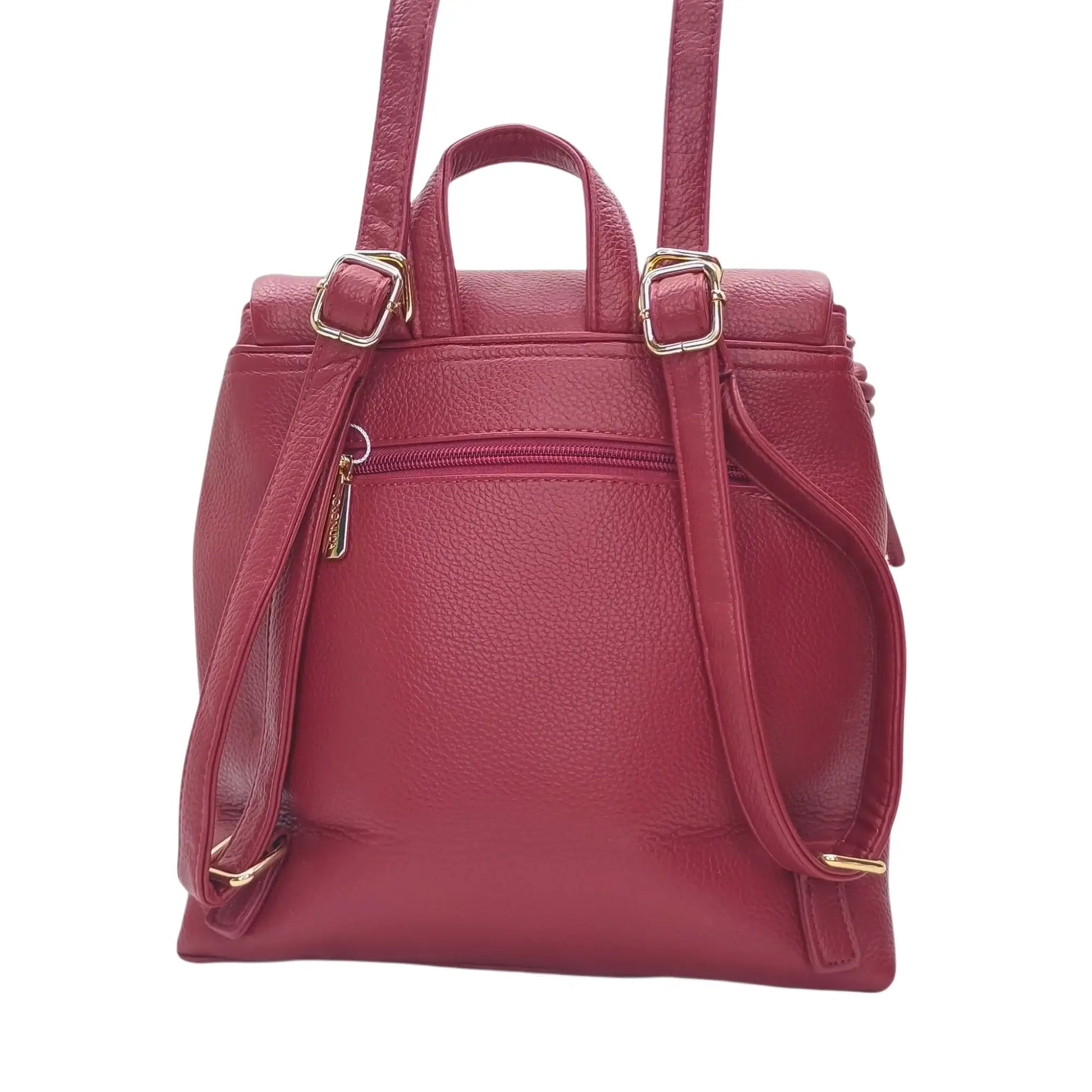 Red Backpack with Adjustable Straps - MS-0090 - Stile Donna Bags