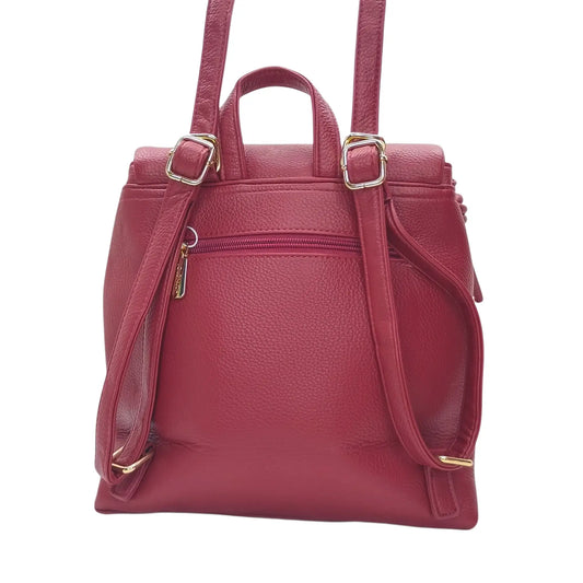 Red Backpack with Adjustable Straps - MS-0090 - Stile Donna Bags