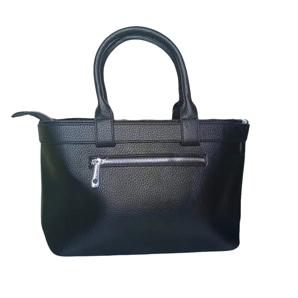 Red Leather Shopper Bag - MS-4740 - Stile Donna Bags