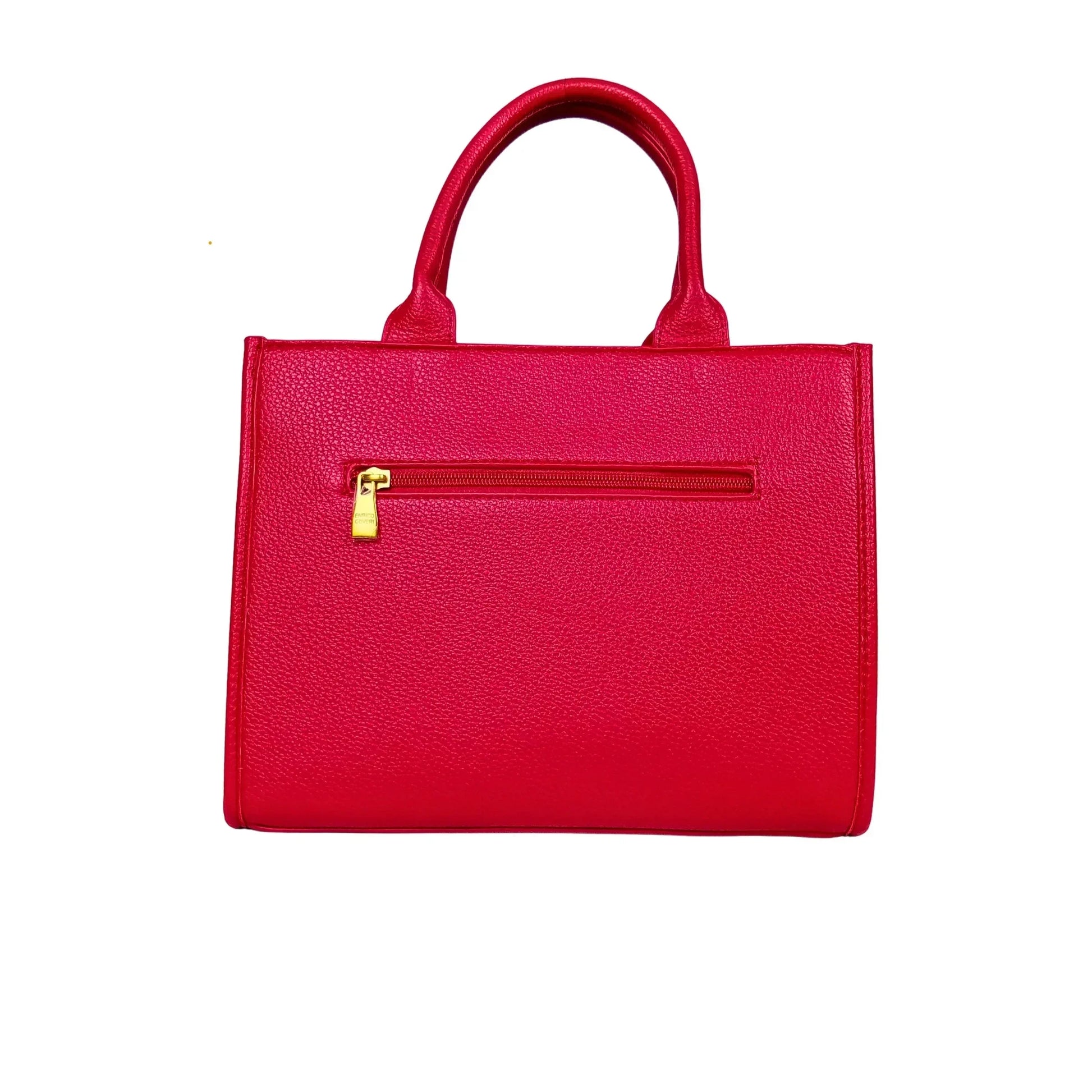 Red Leather Women's Handbag MS-380 - Stile Donna Bags