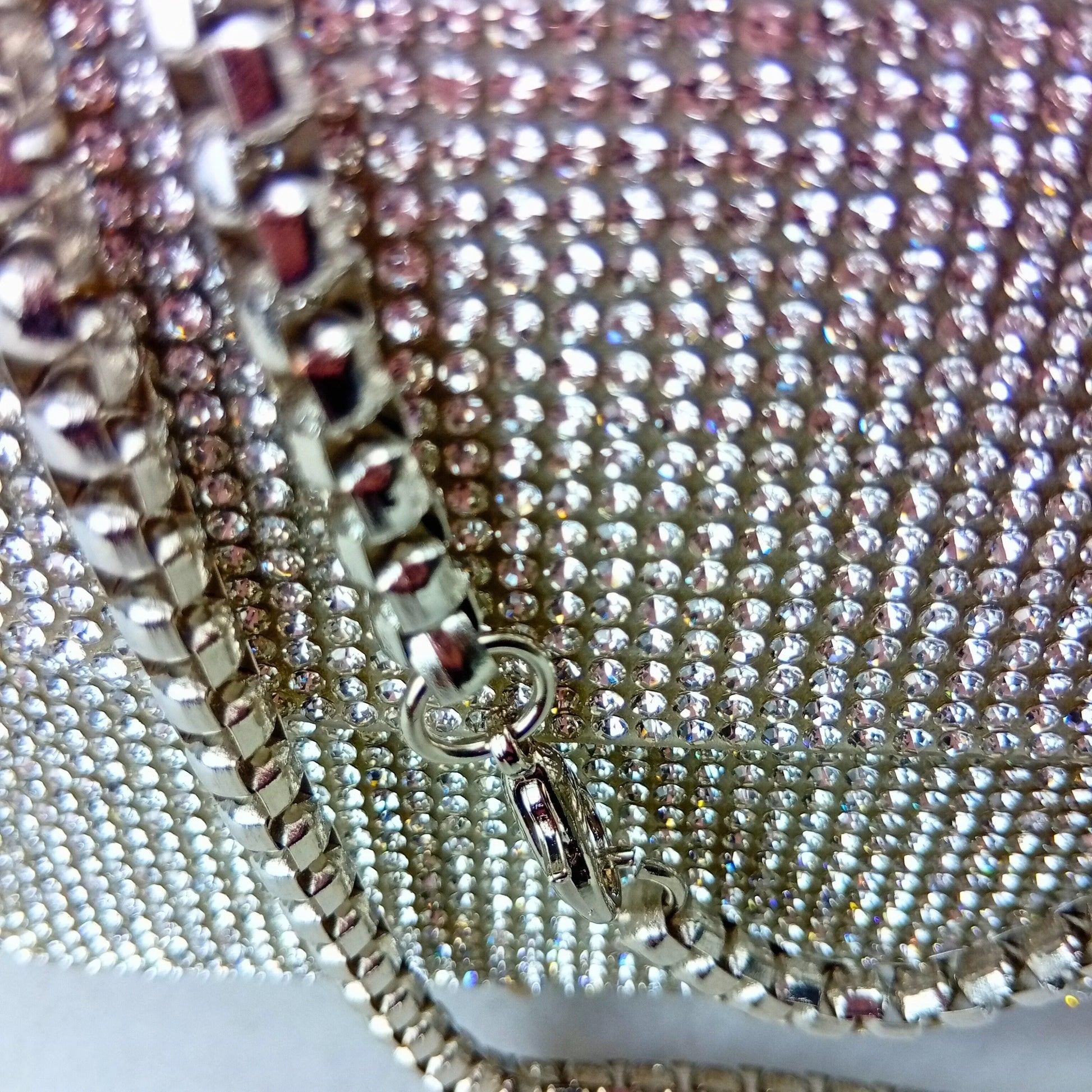 Rhinestone flap clutch bag - Stile Donna Bags