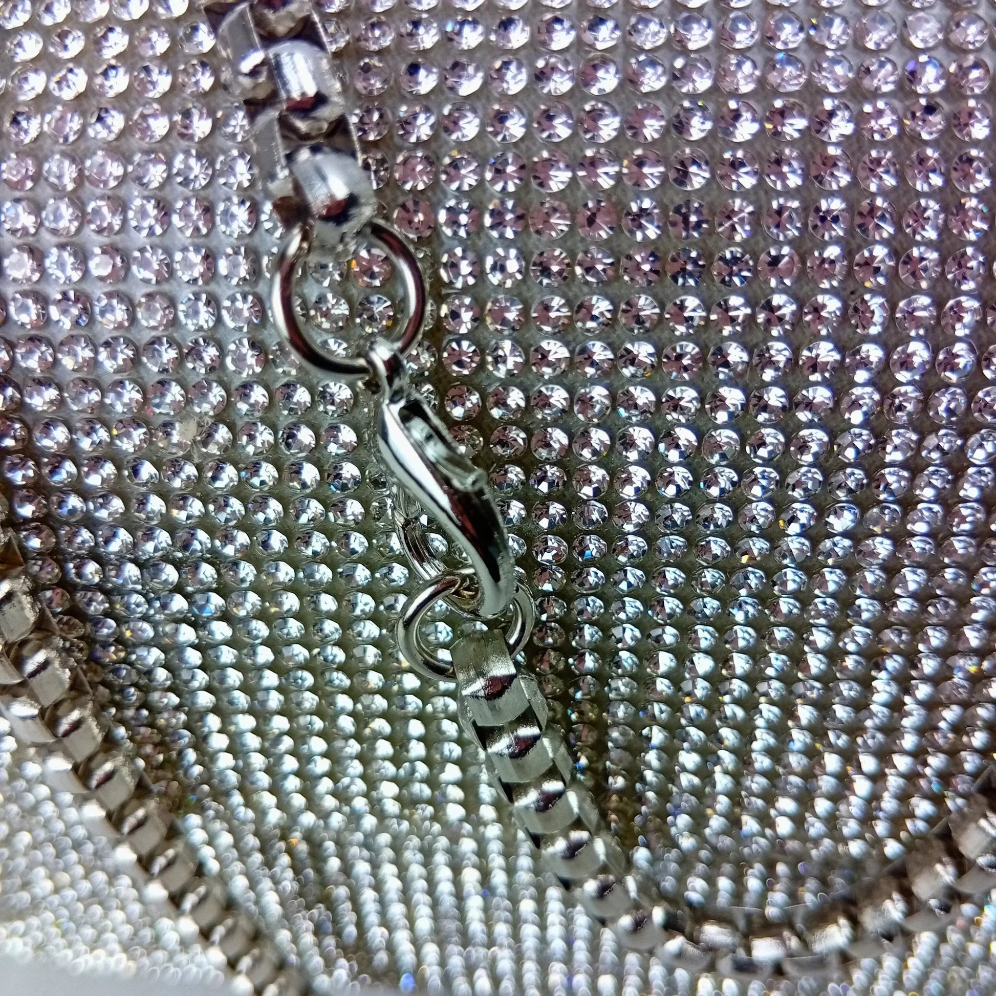 Rhinestone flap clutch bag - Stile Donna Bags