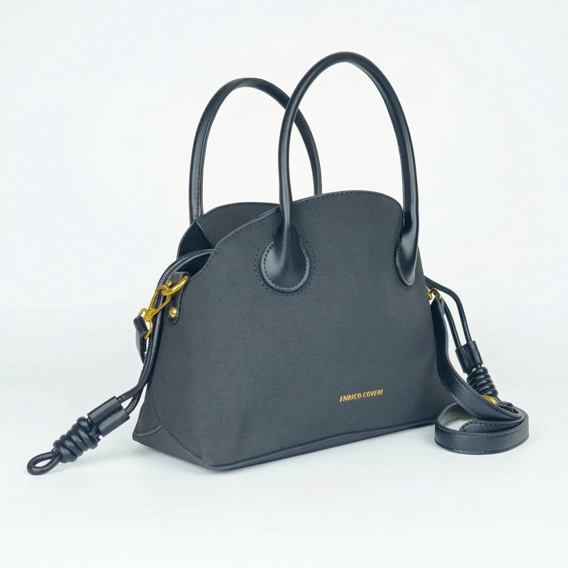 set-di-borse-enrico-coveri-in-suede-grigio-borsa-a-mano-pelle_202603281337 - Stile Donna Bags