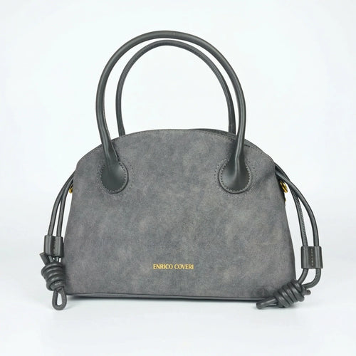 set-di-borse-enrico-coveri-in-suede-grigio-borsa-a-mano-pelle_202603281340 - Stile Donna Bags