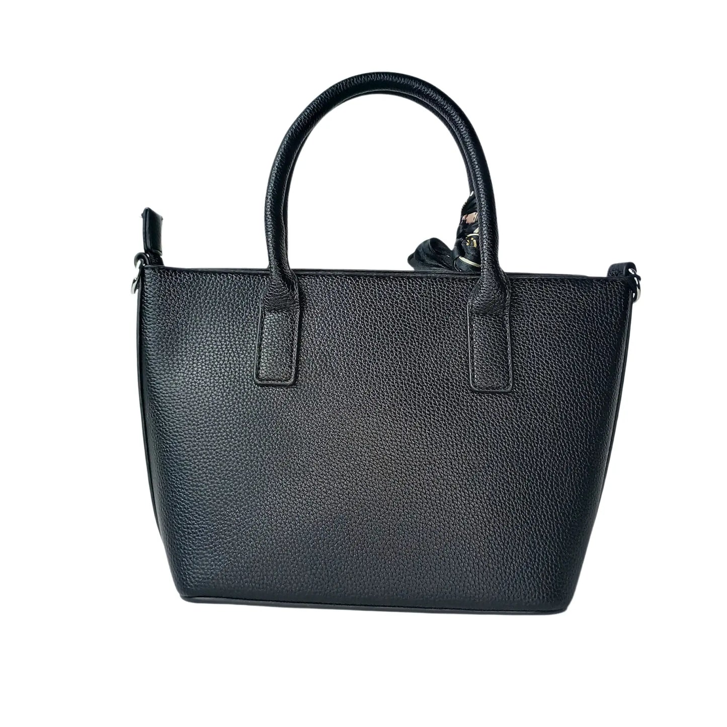 Shopper Bag - Black Leather - MS-1944 - Stile Donna Bags