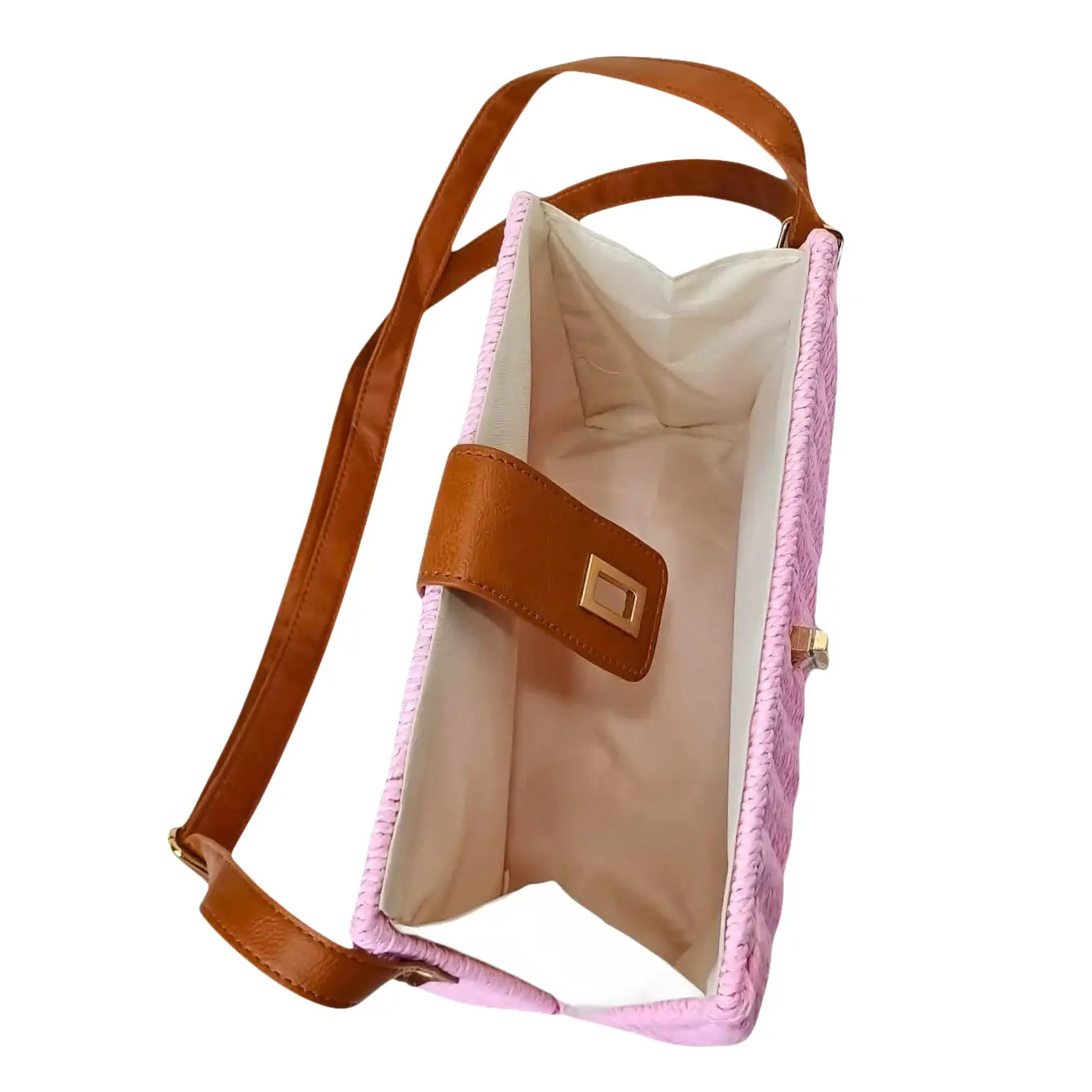 Shoulder Bag - Pink Woven - MS-5256 - Stile Donna Bags