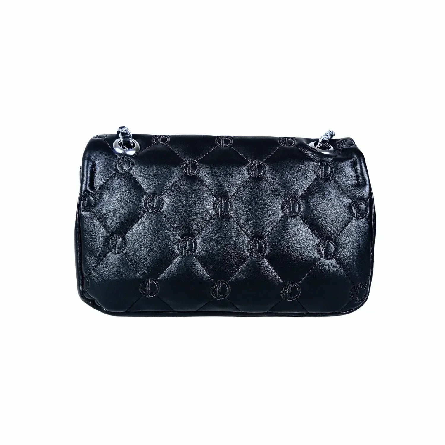 Soft leather crossbody bag with silver strap MS-8908 - Stile Donna Bags