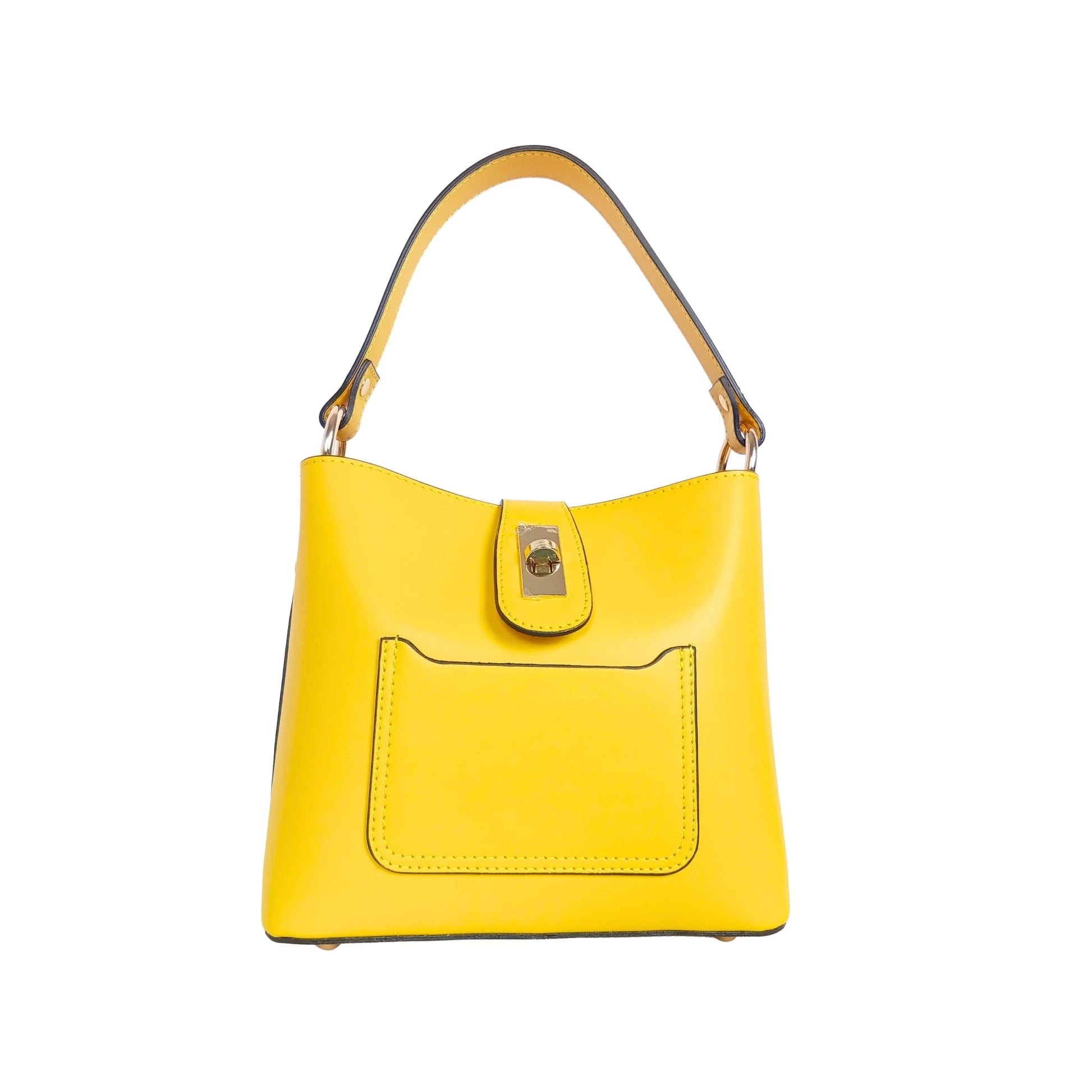 Stile Aura Leather handbag MS-9980 - Yellow - Handbag