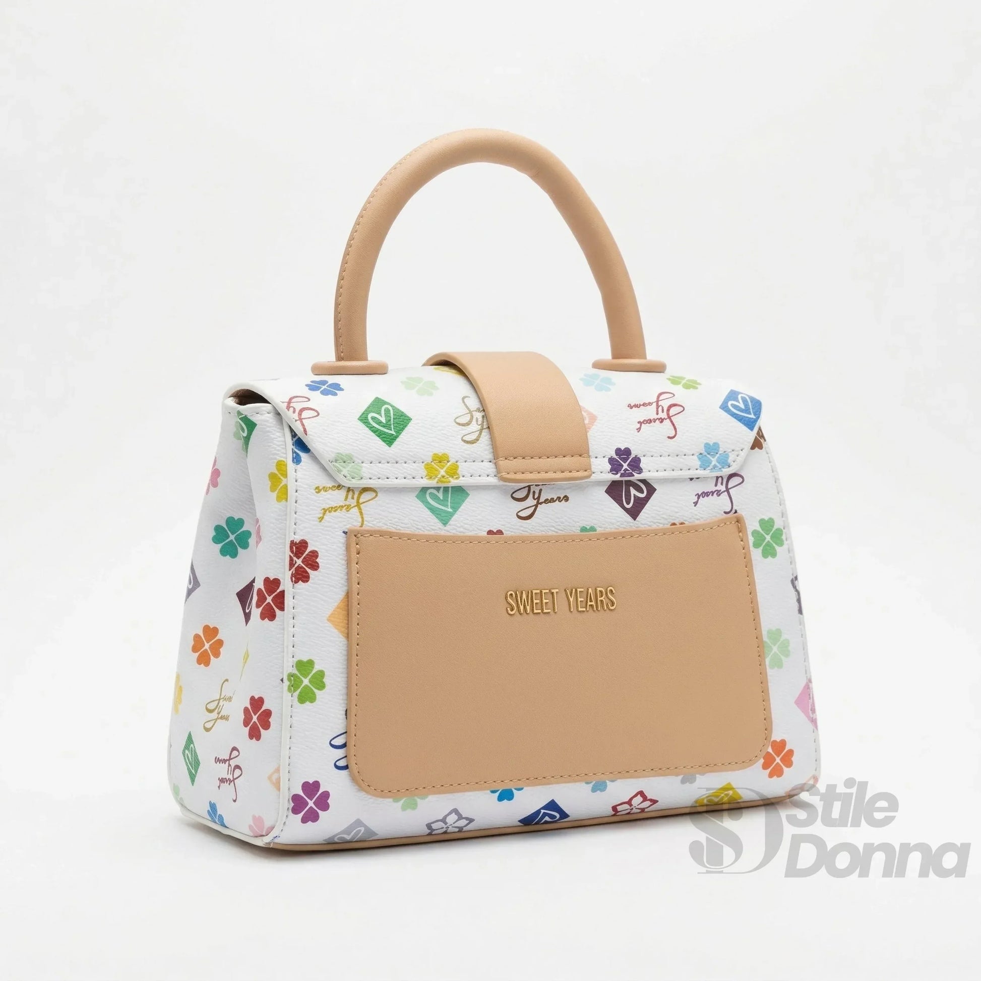 Sweet Years Mini Borsa A Tracolla In Ecopelle Con Stampa … | Interno e tasche | ecopelle