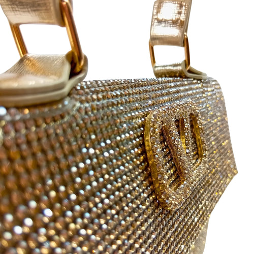 Valentini Rhinestone Clutch Bag - Stile Donna Bags