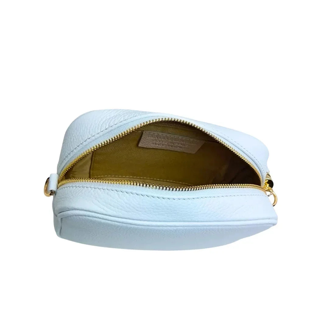 Withe crossbody bag in Genuine Leather MS-5990 - Stile Donna Bags