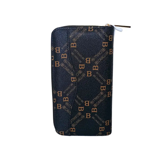 Women’s Hand Purse color Black and gold - wallet