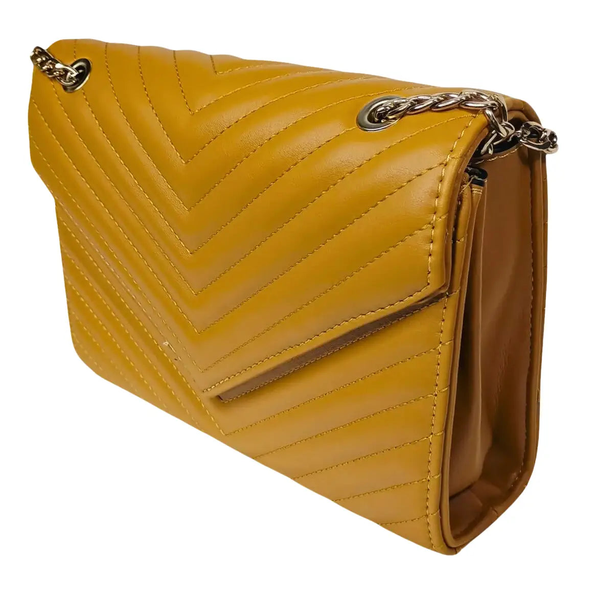 Yellow Clutch Leather Bag - MS-9583 - Stile Donna Bags