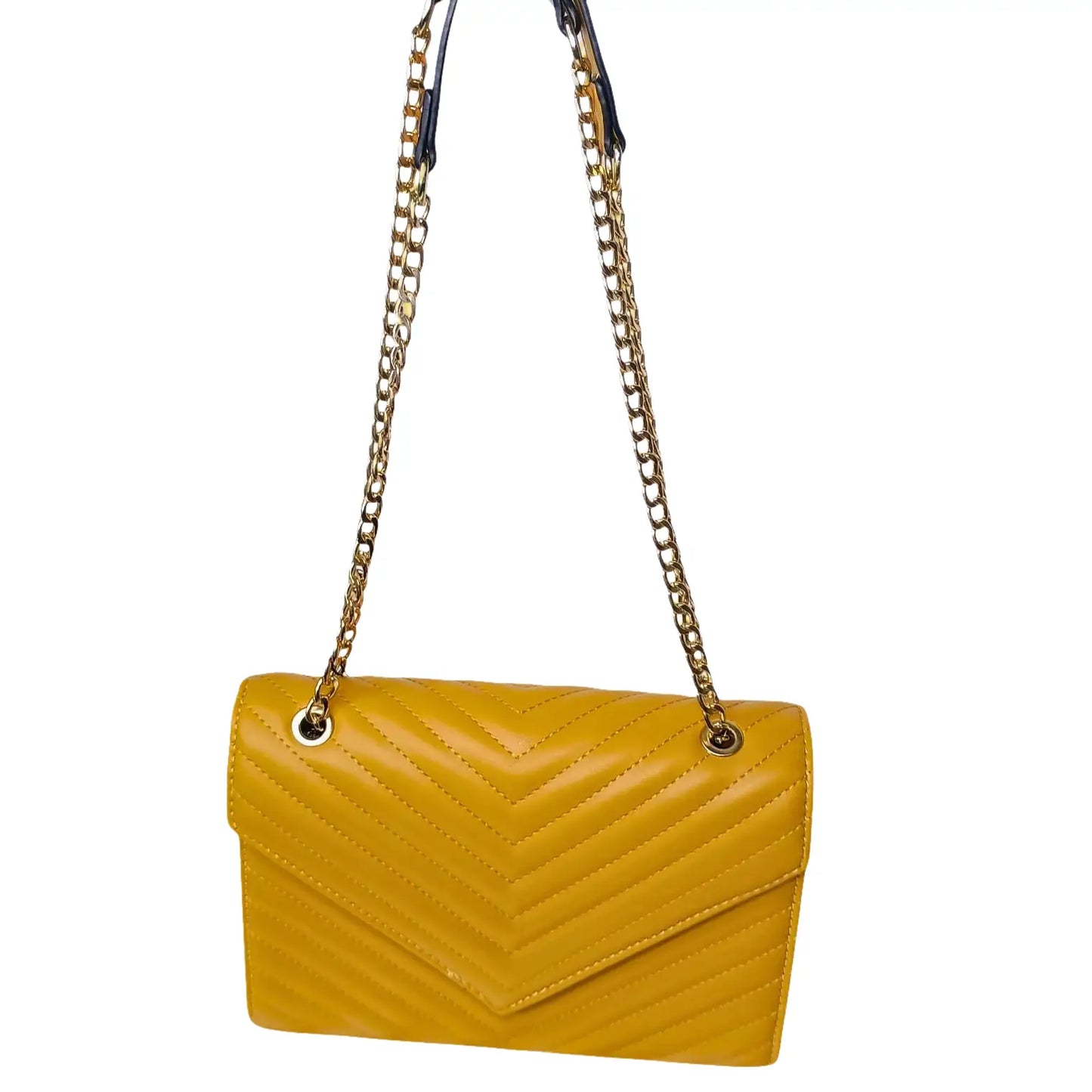 Yellow Clutch Leather Bag - MS-9583 - Stile Donna Bags